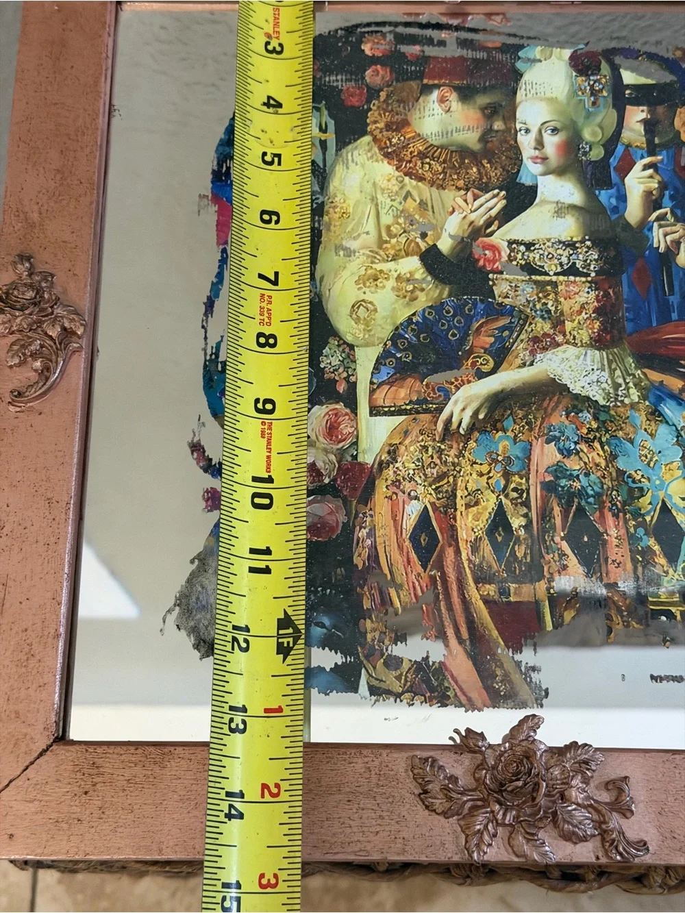 Dance or Commedia dell'arte by Russian Artist Olga Suvorova Hand Crafted Mirro